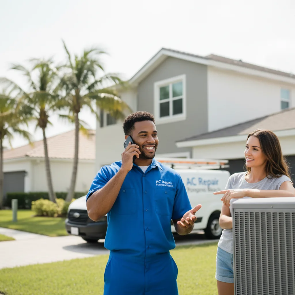 AC Repair Pompano Beach customer support in Burlington Flats